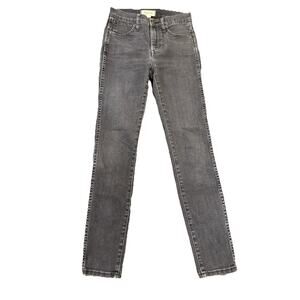 Madewell Washed Black 10” High Rise Skinny Ankle Jeans Size 25